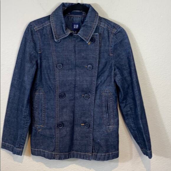 Gap Double Breasted Denim Jean Jacket - Picture 12 of 12